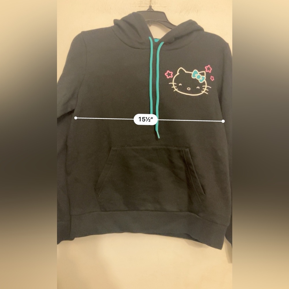 CONVERSE x HELLO KITTY collab hooded sweatshirt women’s medium - Picture 9 of 10